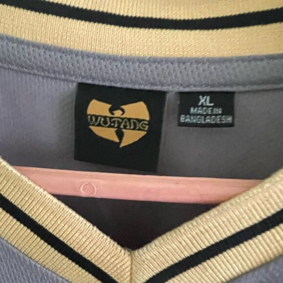 Wu Tang Clan Jersey - XL - Short sleeve - Black and Yellow Football Jersey Y2K - Picture 4 of 7